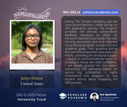 Jaelyn Dotson — GKS scholarship winner testimonial
